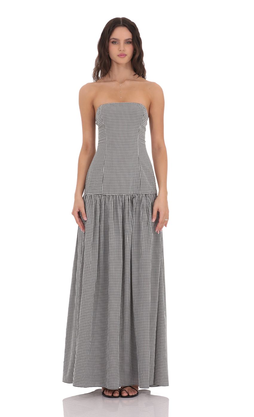 Gingham Maxi Dress